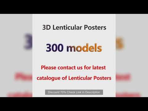 Dropshipping Anime 3D Lenticular Posters Print for Room Decor (Without Frame)