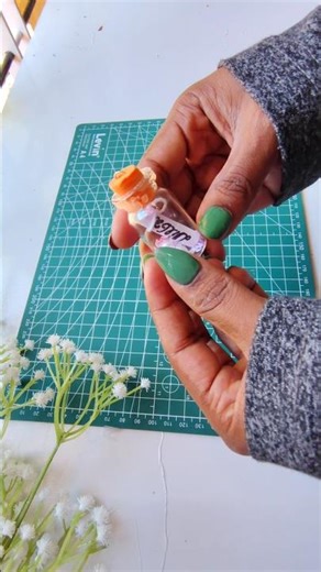 glass bottle key chain ഉണ്ടാക്കിയാലോ 😻#diy #shorts