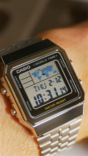 The Elegant Casio A500 World Timer! #Watch #Casio #WatchCollector #MenStyle #Watches