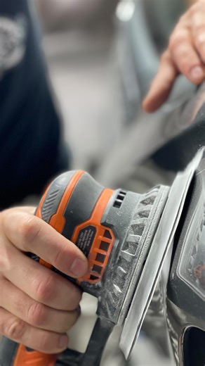 Easy Fix Auto Body on Instagram: "Today we have this Mercedes C300 came to our shop with scratches on the front bumper, headlight, front quarter panel, and doors. We put the vehicle into repair, removed the scratches with a sander, and prepared all surfaces for painting. The headlight was removed. Then the car went into the paint booth, where the base color and clear coat were restored. After reassembly, we installed a new headlight adjusted the panel gaps, checked all seams, and the car was rea