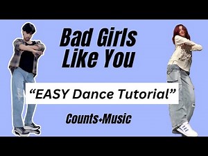 Bad Girls Like You Mirrored Dance Tutorial | Easy Step By Step #dancetutorial tiktok
