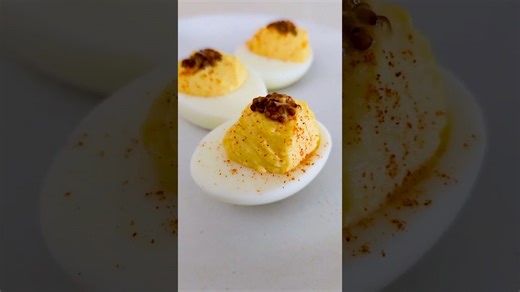 Easy deviled eggs without tools