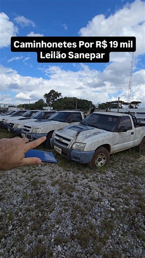 Camimhonetes Chevrolet S10 Cabine Simples s partir de R 19 mil no leilão da Companhia de Saneamento do Paraná . Esse leilão é uma ótima oportunidade para você do #agro que precisa de uma caminhonete #4x4 para sua #fazenda ou para trabalhar no dia dia. Também pode ser uma boa oportunidade de #investimento e ganhar uma #rendaextra na compra e venda de #veiculos de leilão. Esse leilão vai acontecer no próximo dia 13 de novembro para ter todas as informações é só clicar no link Agenda de Leilões na 