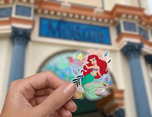 Little Mermaid Transparent Sticker, Waterproof, Weatherproof, Disneyland, Disney Sticker, Ariel, Flounder, Water Bottle, Scrapbook - Etsy