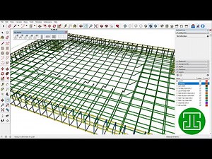 One way and two ways rebars for slab | Toh Rebars v1.3.8 | Extension fro SketchUp