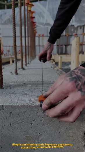 Construction Guide Line System Creates Precision Concrete Alignment #machine