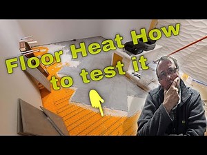 Ditra Heat, electric floor heat testing and install.