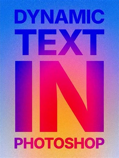 Dynamic Text Trick in Photoshop 🔥 #shorts #photoshoptutorial