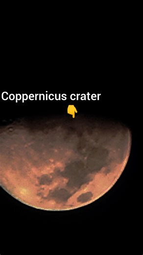I Capture Coppernicus crater ✅ #shortvideo through my 40x60 telescope 🔭👻