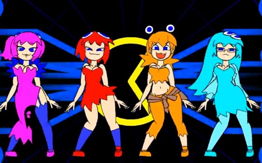 Pac-Man Ghost Girls Dance to Bemax - UwUKrus
