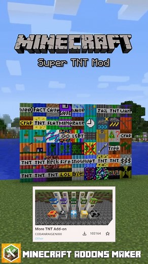 4K views · 67 reactions | Minecraft TNT Mod #minecraft #minecraftmod #minecrafttutorial #minecraftjava #gaming #viral #trending #fyp | AddOns Maker | Facebook