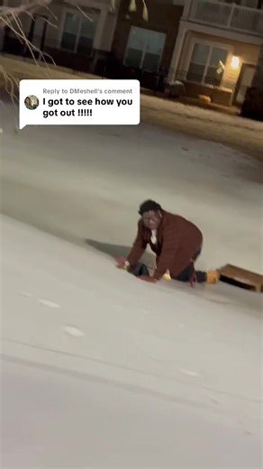 Replying to @DMeshell I ended up laying there for about 5 minutes 🤣🤣 #fyp #snow #fall #slippery