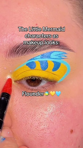Flounder Makeup Tutorial: The Little Mermaid Inspired Look