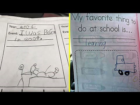 Moments When Kids' Homework Was So Hilarious It Deserved Extra Credit