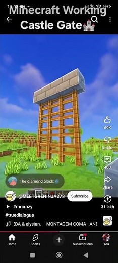 minecraft castle gate