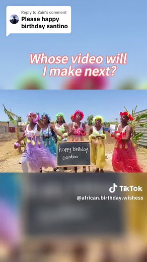 African Birthday Blessing Dance and Wishes Video 🥳🎁
