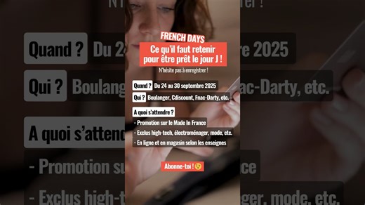 French Days 2025 : les meilleures offres de la journée du 24 septembre