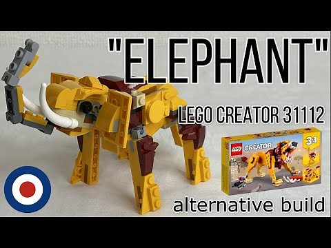 LEGO Creator 31112 Alternative build tutorial ELEPHANT、レゴクリエイター31112をゾウに組み替え