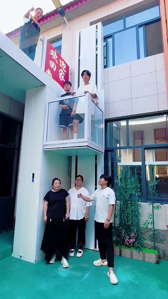 The Future of Home Access: Glass Home Elevator! 🏡………….# #transformyourhome #hydrallicleft