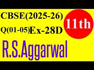 R.S.Aggarwal Maths Solutions For Class-11th Differentiation|Friendship With Maths|Exercise-28D Q.1