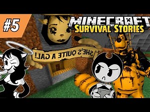 BENDY FINDS ALICE ANGEL’S SECRET CAVE! || Minecraft Survival Episode 5