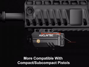 Pistol Light Laser Combo with USB-C Charging, 500 Lumen Blue Beam Sight Tactical Flashlight for Subcompact Compact Pistol and Picatinny Rail