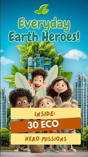 30 Eco Hero Missions! Earth Day Coloring Book for Kids 🌍 Instant Download