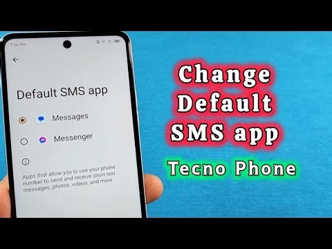 How to change default SMS messages app for Tecno Spark Android Phone