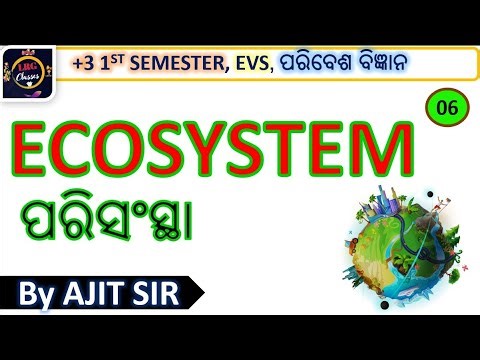 ECOSYSTEM / ପରିସଂସ୍ଥା || ENVIRONMENTAL STUDIES in ODIA || CLASS-6 || +3 1st Semester EVS || AECC-01
