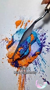 How to Make Metallic Paint from Pigments #watercolor #diy #pigment #paint #colors creative art | Miki's Art