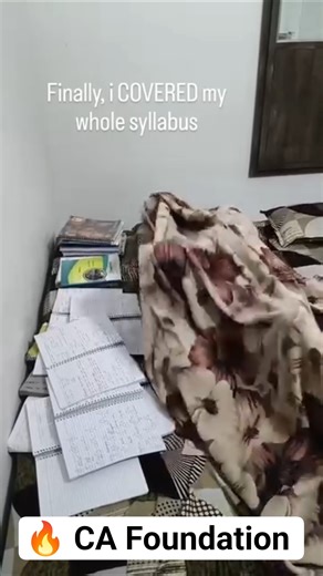 😅Finally I covered my whole syllabus| CA Foundation| #caaspirat #motivation #viralshort