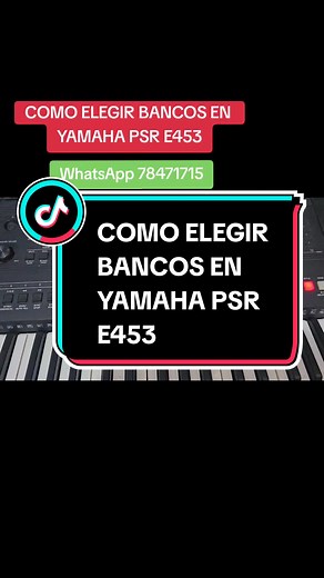 Cómo descargar ritmos para teclado Yamaha PSR E453