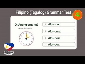 Filipino GRAMMAR Test 4 | How to Speak Filipino Fluently | Tagalog Grammar Quiz 🇵🇭