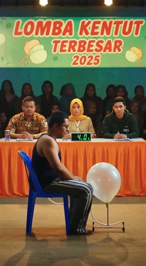video ai lomba kentut dalam balon 🤣 #funny #veo3 #videolucu #sora2 #comedy #lucu #ngakak #viral