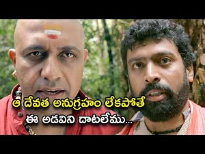 ఆ దేవత అనుగ్రహం లేకపోతే ఈ అడవిని దాటలేము | AdaviLo Last Bus Movie Telugu Scene | Avinash