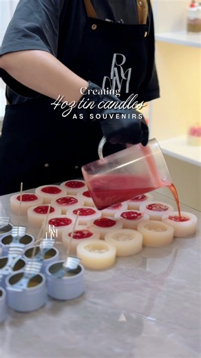 2K views · 12 reactions | Creating 4oz tin candles as souvenirs. RMN...