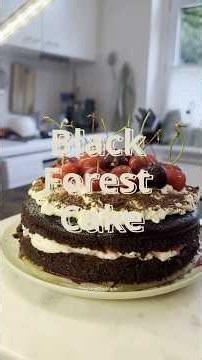 How to Make Classic Black Forest Cake 🍒(So Moist & Decadent!) ⁠#blackforestcake #baking #cakeshorts