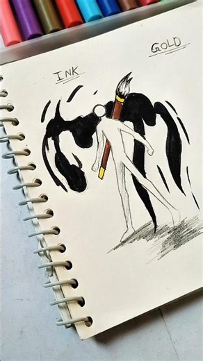 How to Draw Stickman with (Ink , Gold , Vampire) #howtodraw #stickman #shorts