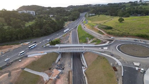 Northbound lanes open for first time on $2.2 billion Coffs Harbour bypass