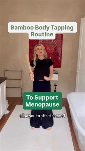 Katie Brindle on Instagram: "It’s World Menopause Month, and one of the most effective tools for easing symptoms is body tapping. This simple one-minute ritual helps offset sluggishness and that restless-yet-exhausted feeling. Founded on the practice of Pai Sha, an ancient Chinese technique used for centuries to clear stagnation, release toxins and restore energy flow throughout the body. This is the ancient method modern life forgot. Just one minute a day can transform how you feel in your body