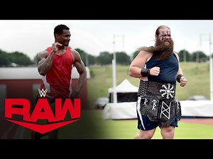 The Street Profits and The Viking Raiders battle in a Decathlon: Raw, June 8, 2020