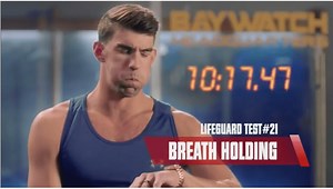 Michael Phelps in Baywatch With The Rock Dwayne Johnson