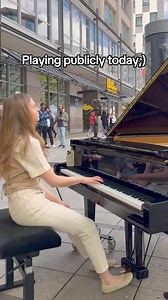 49K views · 2.6K reactions | How do you like the Abba version with @MASHAO ?:) #abba #piano #pianist #singer #public #music | Dasha Shpringer | Facebook