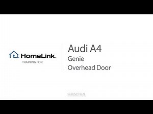 2017 Audi A4 HomeLink Training for Genie and Overhead Door Garage Doors
