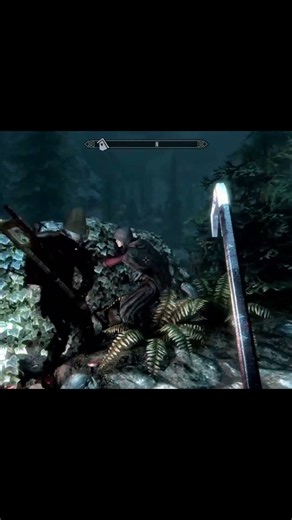 Inigo fights Serana #shorts #skyrim