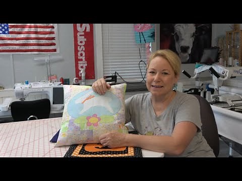 Easily Machine Stipple Quilt Around Applique, Brother Luminaire or Baby Lock Solaris