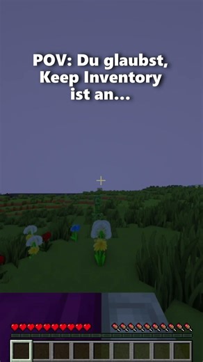 Warum du Keep Inventory NIE vertrauen solltest💀#minecraftshorts #meme #lustig #fail #keepinventory