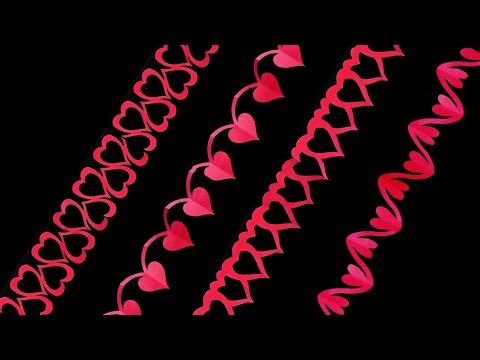 Beautiful Bulletin Board Border Designs| Valentine's Day Decoration at home #valentinesdaydecor