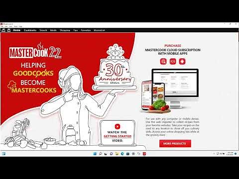 Installing MasterCook 22