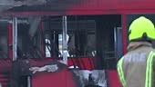 Buses damaged in Orpington depot fire; UK, Orpington; Ryan Bailey...